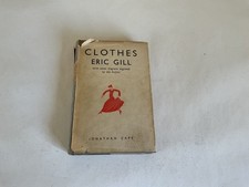 CLOTHES - ERIC GILL - HARDBACK