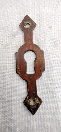 Vintage brass keyhole - vintage,