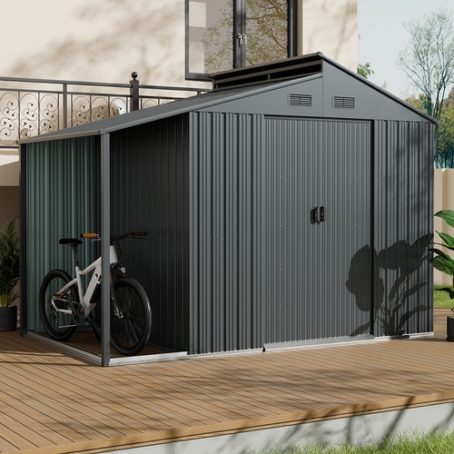 Large 10x6ft shed metal - large, garden