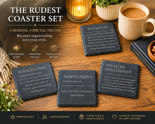 Funny laser engraved slate - laser,