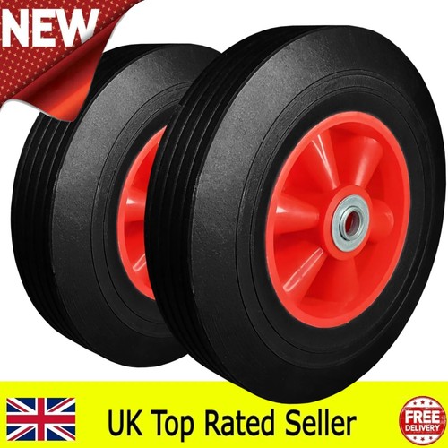 Solid rubber wheels off - 10",