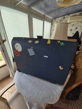 Lrg. Suitcase Navy CARLTON HeavyPlastic Combination Lock 2Wheels TugAlong Handle