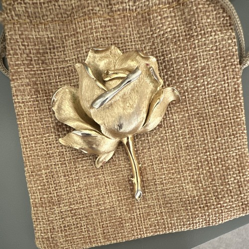 Trifari crown stamped - crown, rose