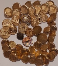 Gold Military Buttons Job Lot Old Rare Vintage