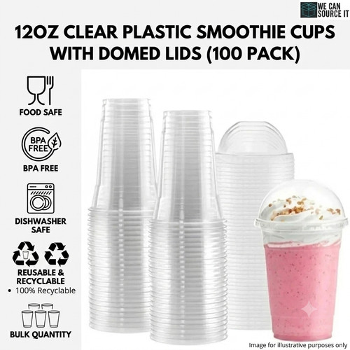 Reusable clear pet smoothie - clear,