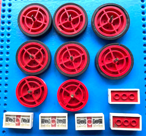 Lego vintage wheels 715 x6 - 715,,