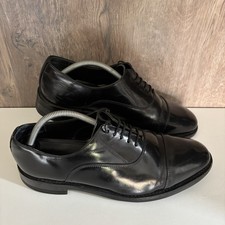SAMUEL WINDSOR Men’s Oxford Shoes Size UK 10 Black Smart Formal Rubber Sole Lace