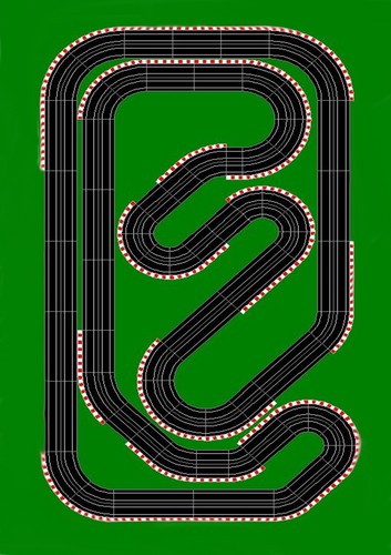 Cake topper race track car - topper,