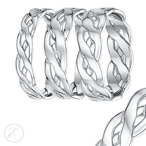 9ct white gold hand made - 9ct,
