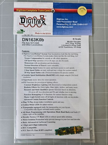 Digitrax dn163k0b scale - digitrax,