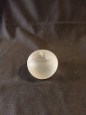 Frowted Glass Apple Ornament