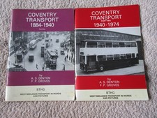 COVENTRY TRANSPORT 1884-1940 & 1940-1974. 2 Softback albums