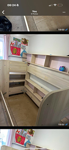 Children single cabin bed - children's,