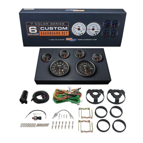 Black gauge cluster dash - black,