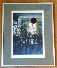 Original Watercolour Painting of A House Interior By Sussex Artist Peter Davey