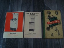 3 Vintage Cooker Booklets ( 1951 GEC / 1971 &1973 New World Conquest )
