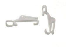 30 Swish Fastrack Curtain Track Gliders White Traditional UK Rail Hooks Fast