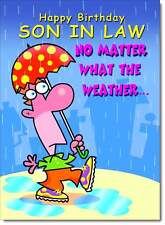 Doodlecards Son-in-Law Birthday Card Funny