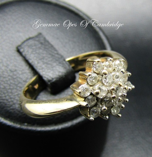 9ct gold ring diamond - gold,