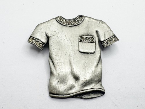 Vintage shirt brooch - jj, t