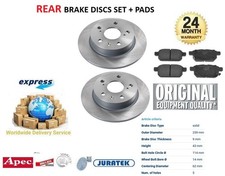 REAR BRAKE DISCS and PADS for