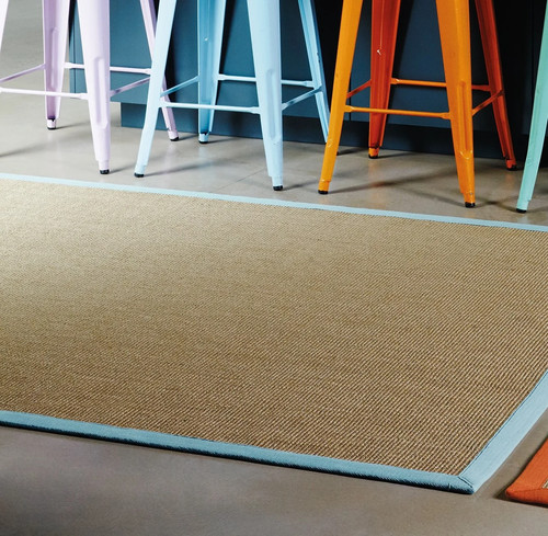 Bordered jute hallway - bordered,
