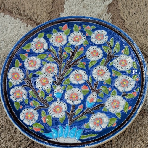 Turkish ceramic textured plate - turkish,