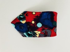 Vintage Jose Piscador Tie in Modern Art Design 1980s