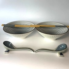 8'' Ceramic Ramen Bowl Set of