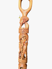 AFRICAN CARVED WALKING STICK