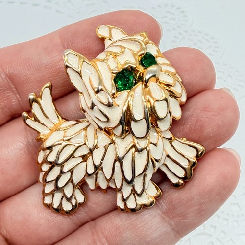 Vintage scottie dog brooch - vintage,