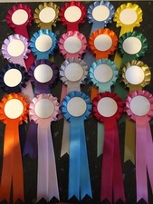 10x 1 Tier Blank Rosettes