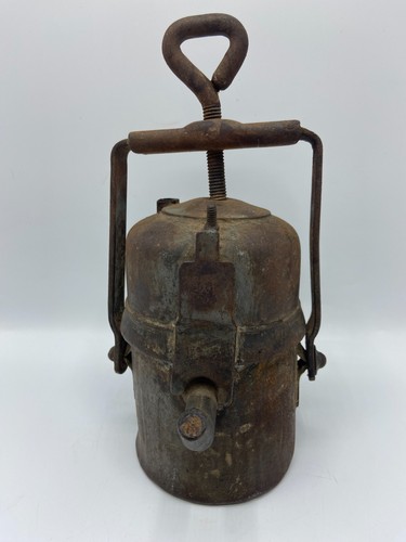 Antique carbide miners lamp - carbide,