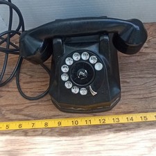 Vtg Black Monophone Rotary