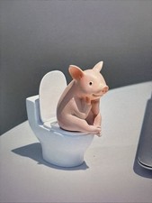 Cute Pig Toilet Decor Funny