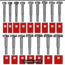 16 Pce Metric Forstner Drill