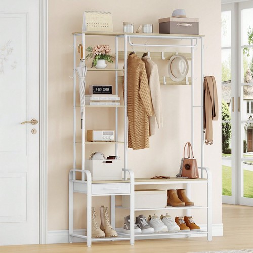 Oak white entryway coat - in, 1