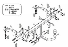 Swan Neck Tow Bar For FIAT