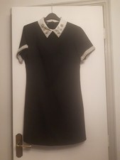 Beautiful Shein Black Dress Size Medium with Pearl's and Sequins