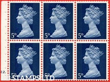 SG. 735. UB19 5d Deep blue. A