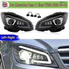 LED Front Headlight Headlamps For Mercedes Benz C Class W204 S204 2007-2011 UK