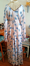 Bruuns Bazaar Floral Frilled Maxi Dress Size 12/14