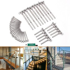 20P Wire Rope DIY Balustrade Kit Jaw/Swage Fork Turnbuckle Hardware Accessories