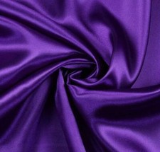 PURPLE SATIN CHARMEUSE