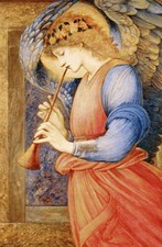 Burne Jones Angel playing a