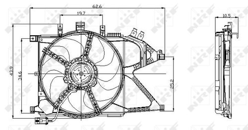 Fits nrf 47012 - 47012, fan,