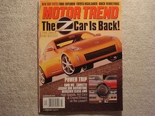 Motor Trend 2001 March BMW M5 Corvette Jaguar XKR Mercedes CLX55 Ford Buick Audi