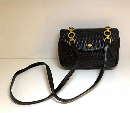 Vintage bally quilted black - vintage,
