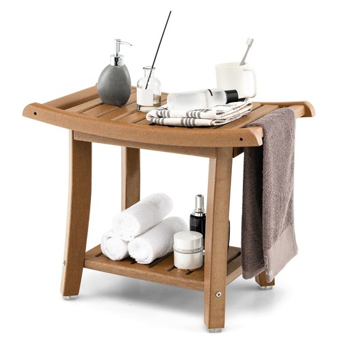 Corner shower bench stool - corner,