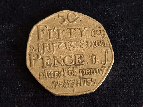 Rare 50p johnson s - rare, £50p